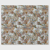 Papier Cadeau Motif de hibou (Plat)