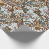 Papier Cadeau Motif de hibou (Coin)