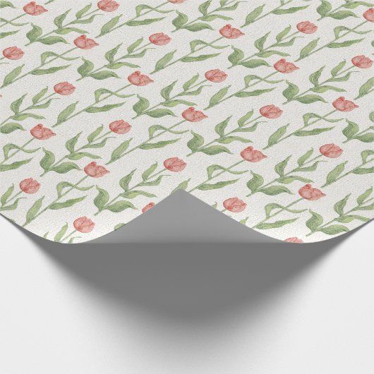 Papier Cadeau Motif de jardin de tulipe (Coin)