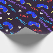 Papier Cadeau Motif de jeux vidéo (Coin)