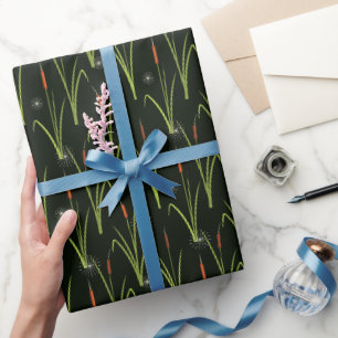 Papier Cadeau Motif de Joncs de Rivière