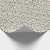 Papier Cadeau Motif de journal nautique (Coin)