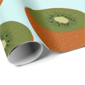 Papier Cadeau Motif de Kiwifruit (Coin rond)