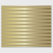 Papier Cadeau Motif de la bande d'or classique (Plat)