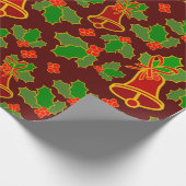 Papier Cadeau Motif de la cloche de Noël (Coin)
