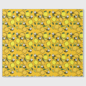 Papier Cadeau Motif de la limonade de Beehive (Plat)