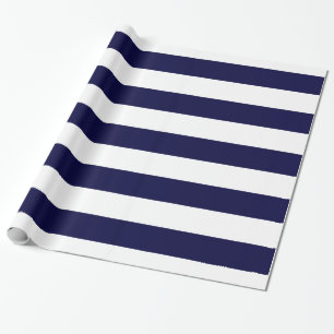 Papier Cadeau Motif de la marine et de l'énorme bande blanche V