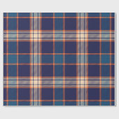 Papier Cadeau Motif de la marine tartan (Plat)