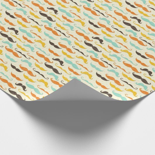 Papier Cadeau Motif de la moustache 3 (Coin)