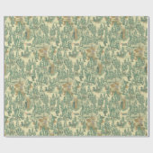 Papier Cadeau MOTIF de la pêche forestière IT (Plat)