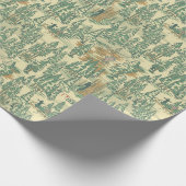 Papier Cadeau MOTIF de la pêche forestière IT (Coin)