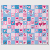 Papier Cadeau Motif de la Saint-Valentin (Plat)