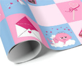 Papier Cadeau Motif de la Saint-Valentin (Coin rond)