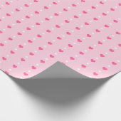 Papier Cadeau Motif de la Saint-Valentin rose (Coin)