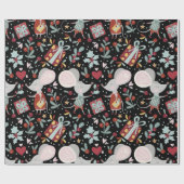 Papier Cadeau Motif de la souris de Noël (Plat)