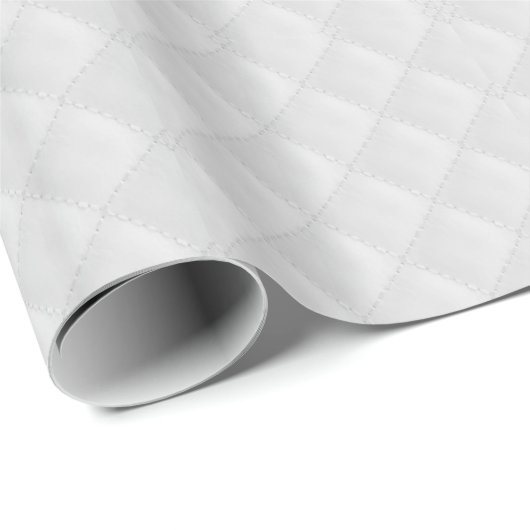Papier Cadeau Motif de la surface composée blanche (Coin rond)