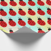Papier Cadeau Motif de Ladybug rouge minuscule (Coin)