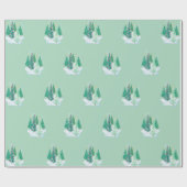 Papier Cadeau Motif de l'arbre de Noël dans l'arrière - plan ver (Plat)