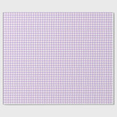 Papier Cadeau Motif de Lavender Houndstooth (Plat)