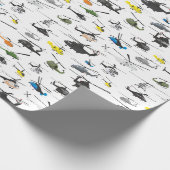 Papier Cadeau Motif de l'aviation par hélicoptère (Coin)