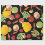 Papier Cadeau Motif de légumes (Plat)