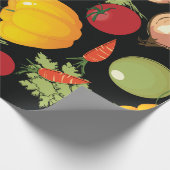 Papier Cadeau Motif de légumes (Coin)