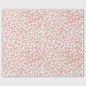 Papier Cadeau Motif de léopard rose (Plat)
