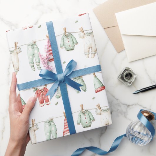 Papier Cadeau Motif de lessive de lutin (Cadeaux)