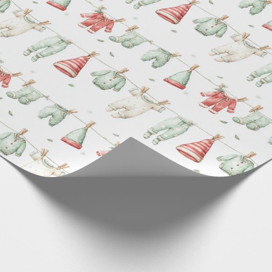 Papier Cadeau Motif de lessive de lutin  (Coin)
