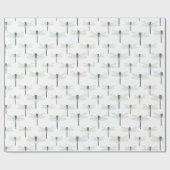 Papier Cadeau Motif de libellule bleu vif.  (Plat)