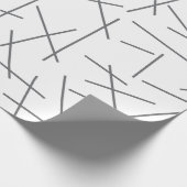 Papier Cadeau Motif de ligne graphique moderne, simple, désordon (Coin)