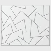 Papier Cadeau Motif de ligne graphique moderne, urbain simple, d (Plat)