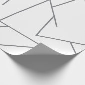 Papier Cadeau Motif de ligne graphique moderne, urbain simple, d (Coin)