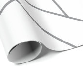 Papier Cadeau Motif de ligne graphique moderne, urbain simple, d (Coin rond)