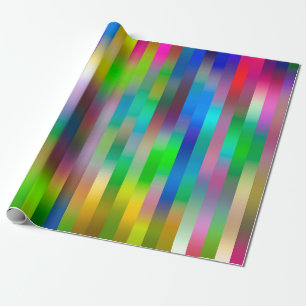 Papier Cadeau motif de lignes verticales parallèles simples AB