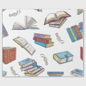 Papier Cadeau Motif de livre (Plat)