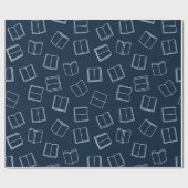 Papier Cadeau Motif de livre (Plat)