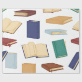 Papier Cadeau Motif de livre (Plat)