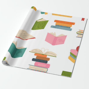 Papier Cadeau Motif de livre