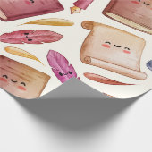 Papier Cadeau Motif de livre (Coin)
