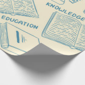 Papier Cadeau Motif de livre (Coin)