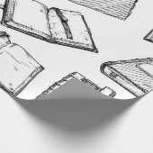 Papier Cadeau Motif de livre (Coin)