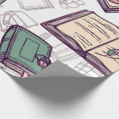 Papier Cadeau Motif de livre (Coin)
