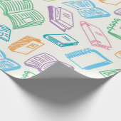 Papier Cadeau Motif de livre (Coin)