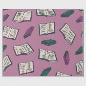 Papier Cadeau Motif de livre (Plat)