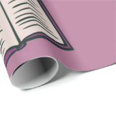 Papier Cadeau Motif de livre (Coin rond)