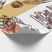 Papier Cadeau Motif de livre (Coin)