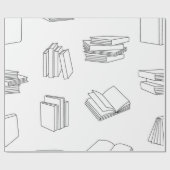Papier Cadeau Motif de livre (Plat)