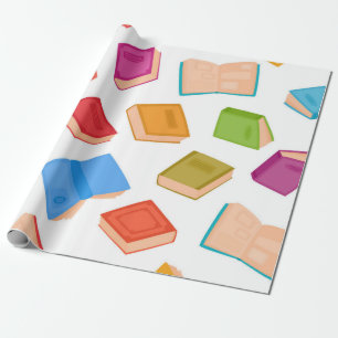 Papier Cadeau Motif de livre