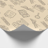 Papier Cadeau Motif de livre (Coin)